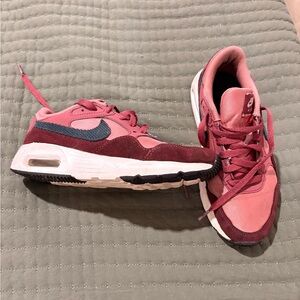 Nike Pink and Burgundy Running Shoes